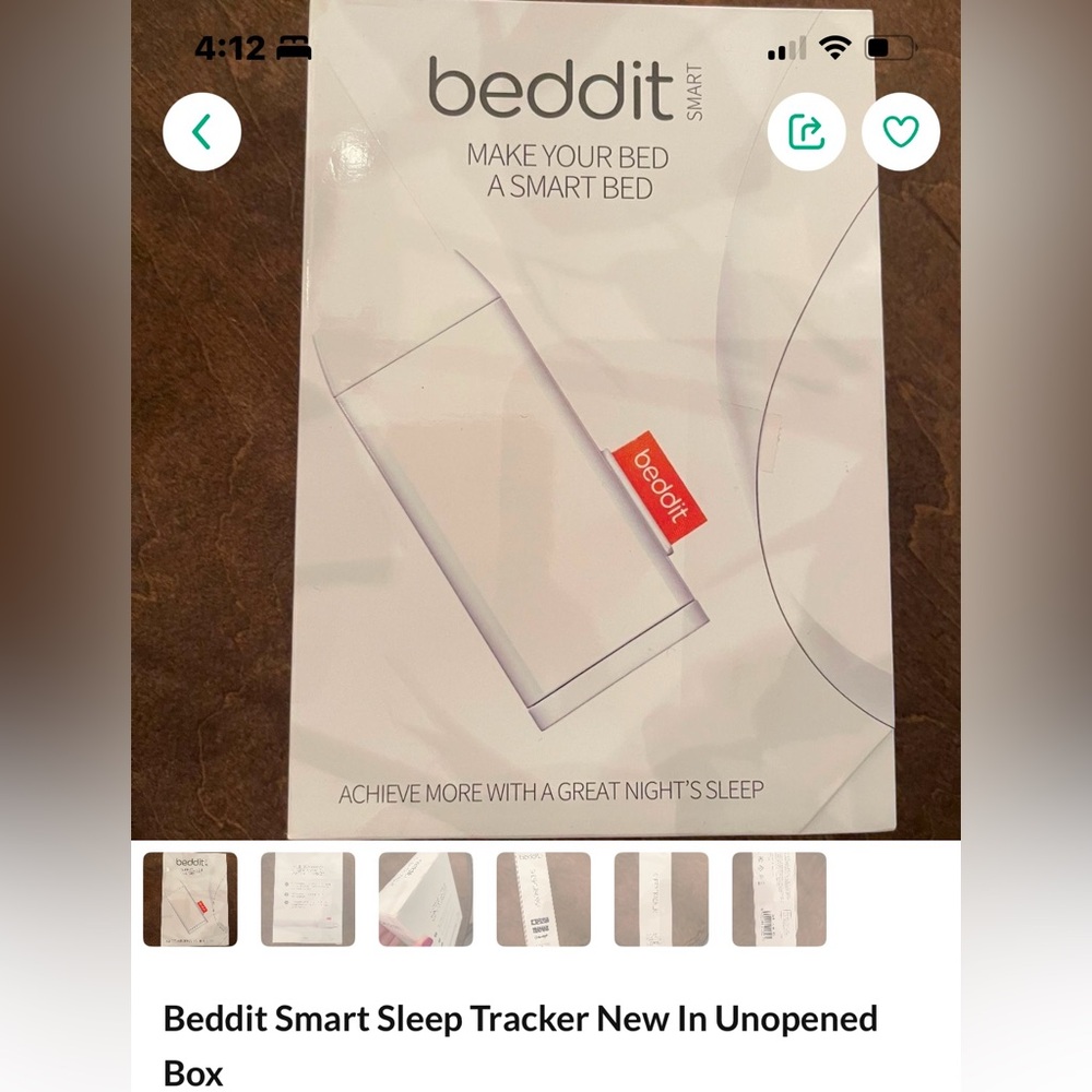 Beddit Smart Sleep Tracker New In Unopened Box